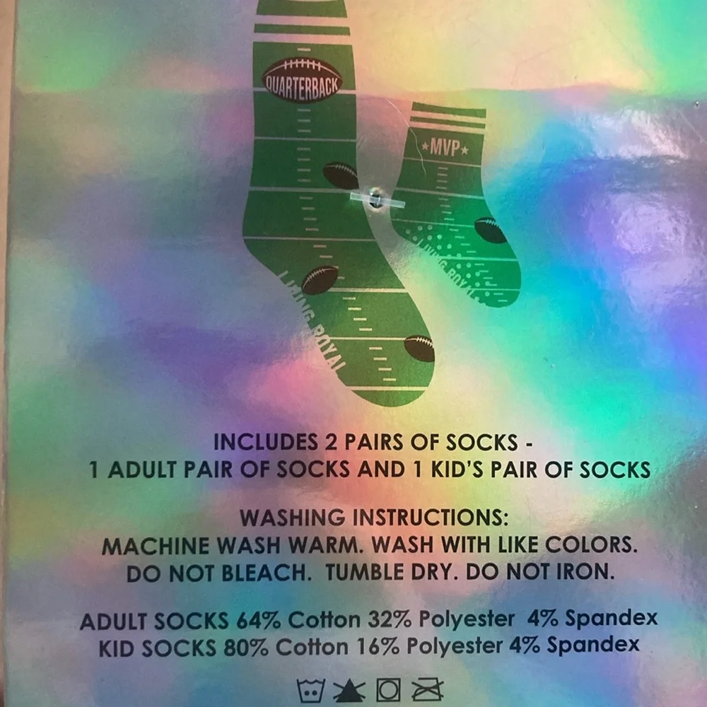 💎 Adult & Toddler Football Sock Set